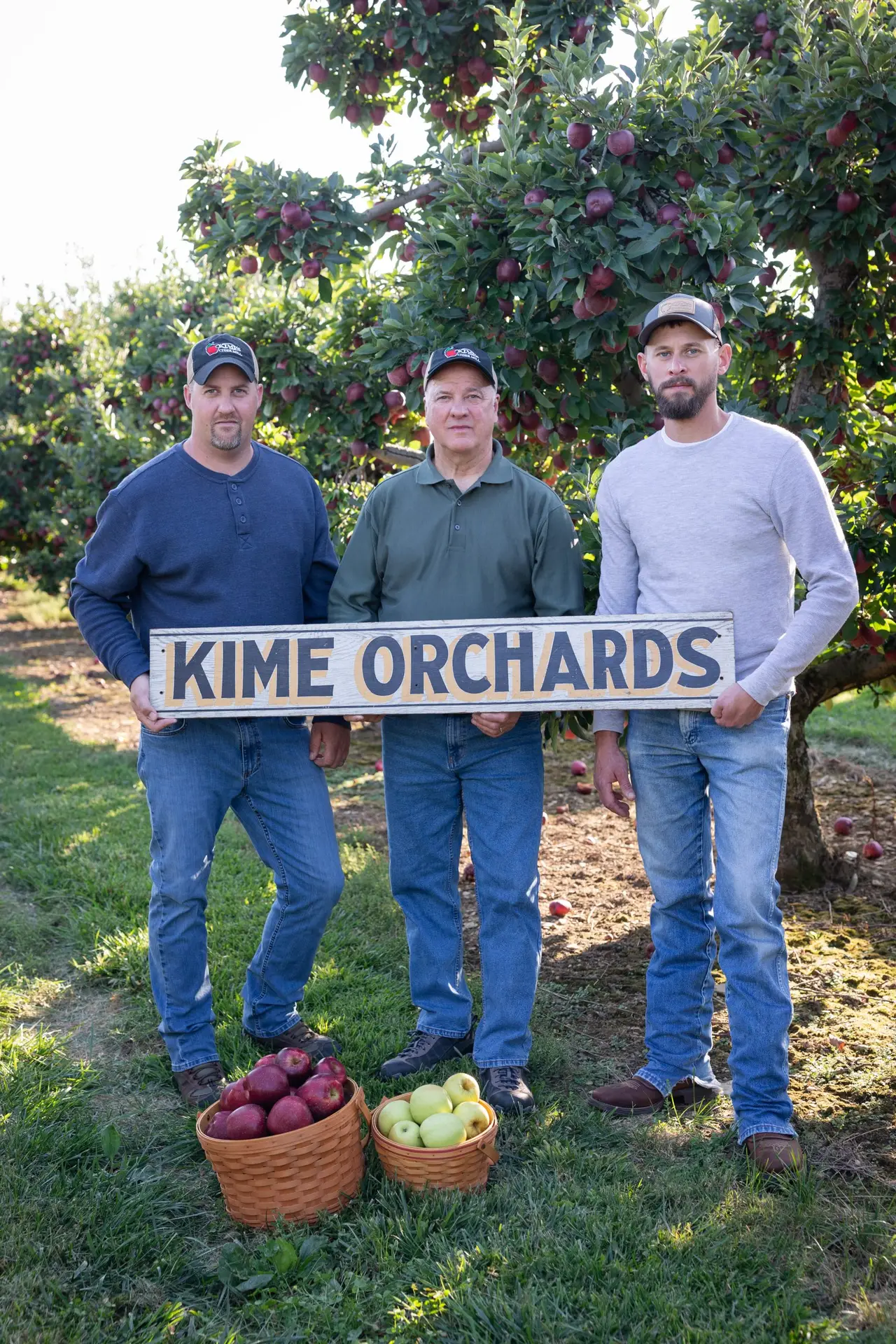 Third generation owners Cody Kime (left) Randy Kime (middle) and Nathan Grimes (right).